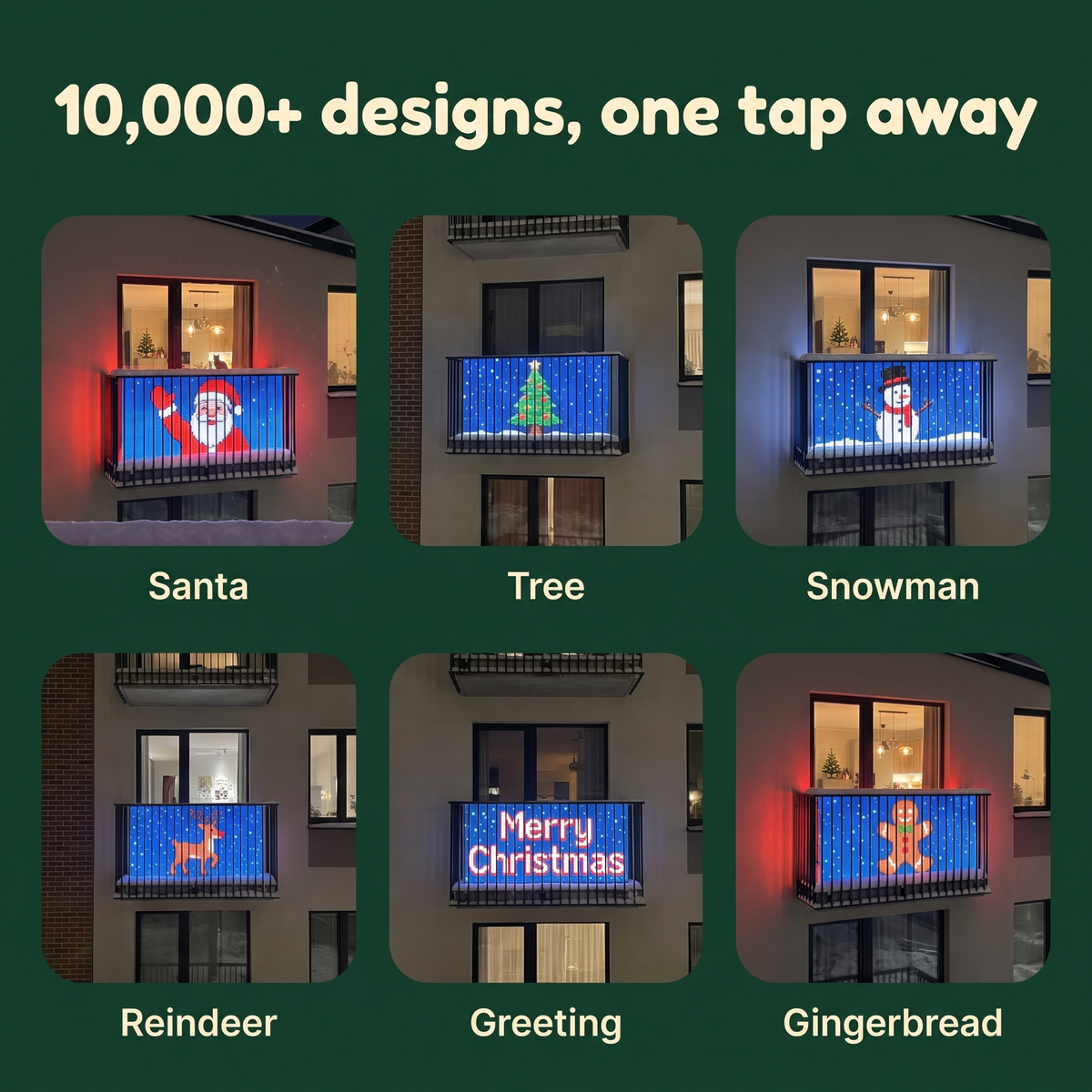 10,000+ designs, one tap away