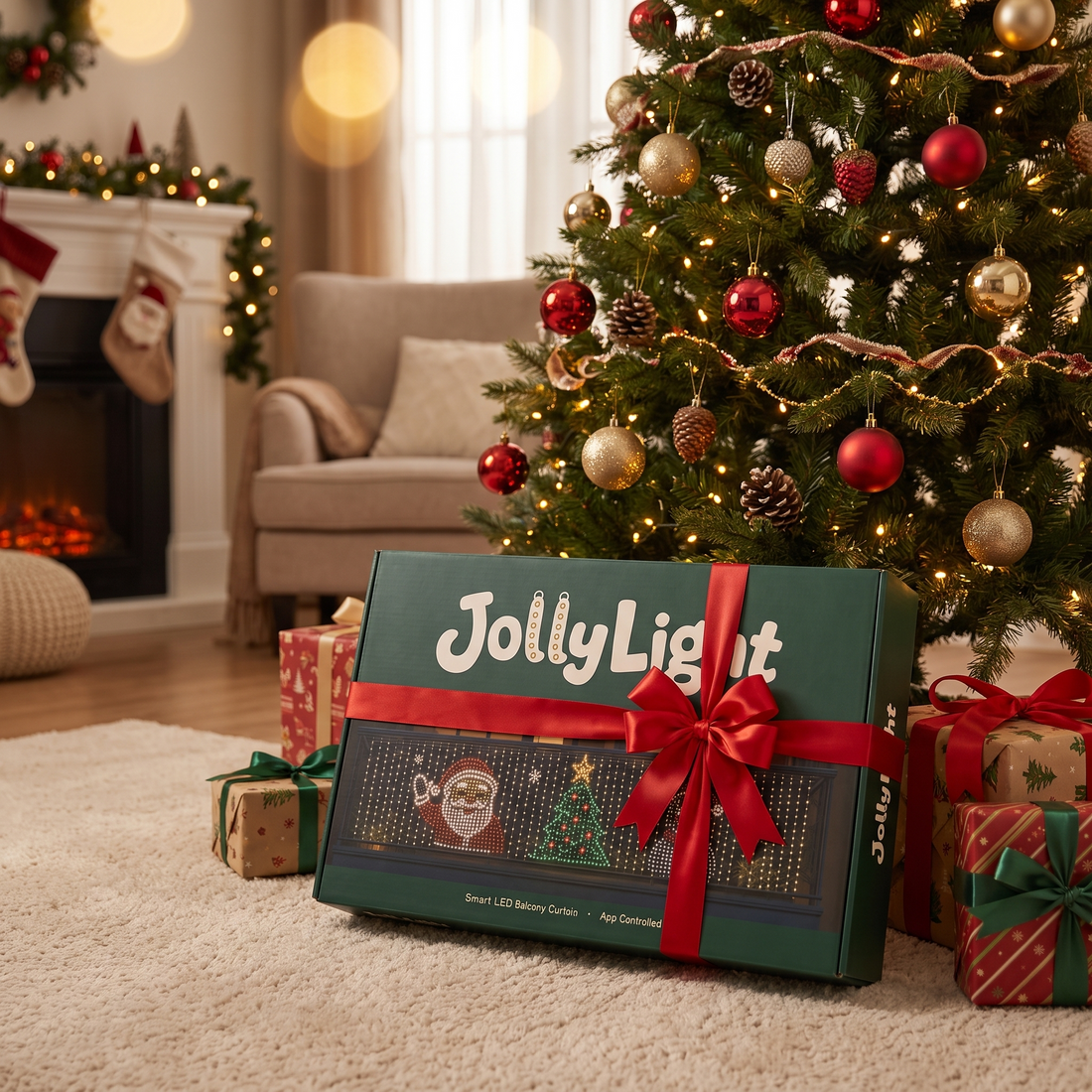 JollyLight gift box under the tree