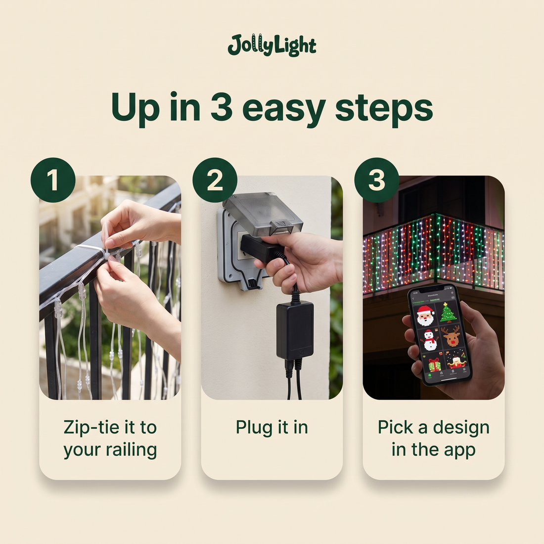 Up in 3 easy steps